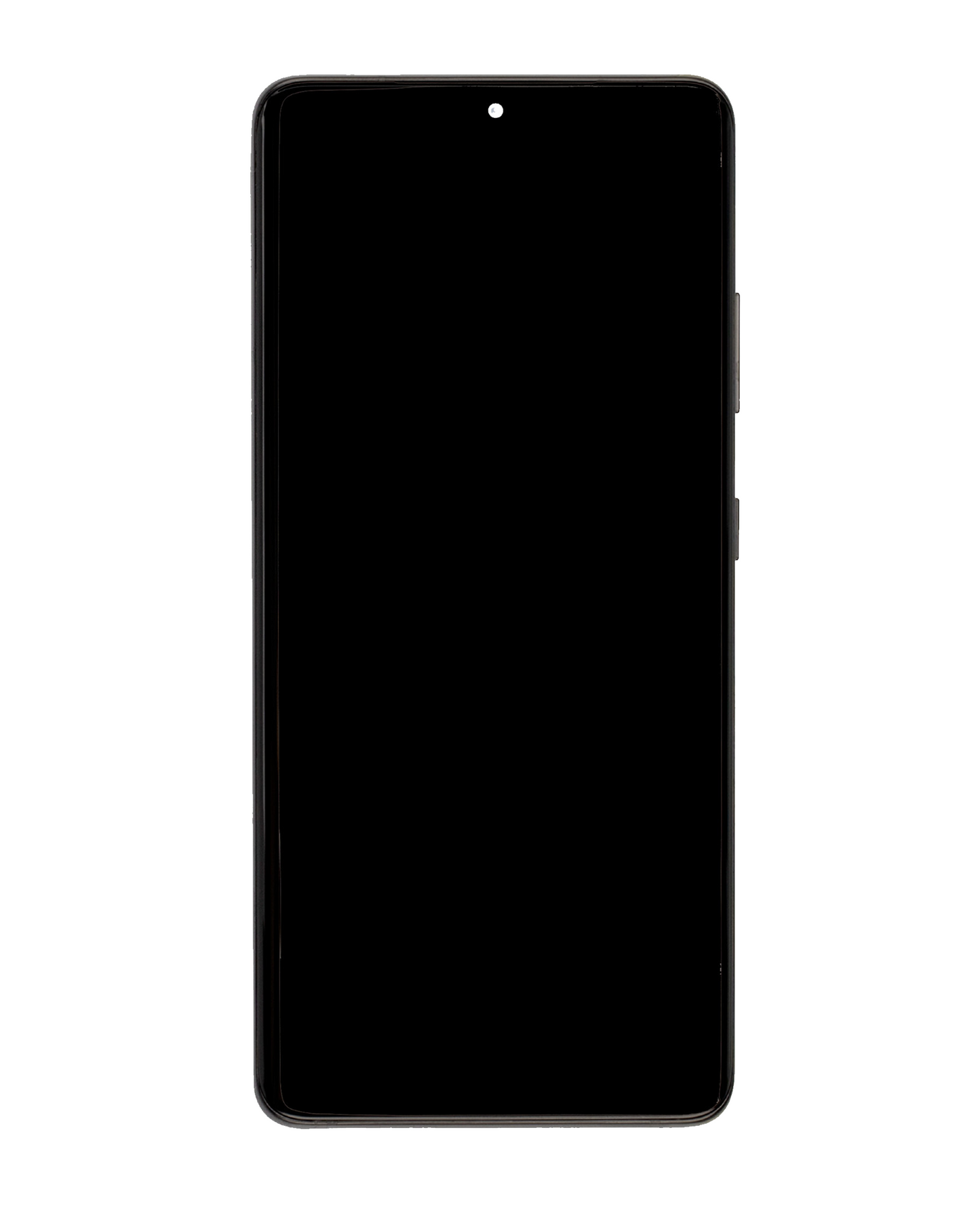Ensamblaje OLED con marco para Samsung Galaxy S21 Ultra 5G (Aftermarket Plus) (Phantom Black)