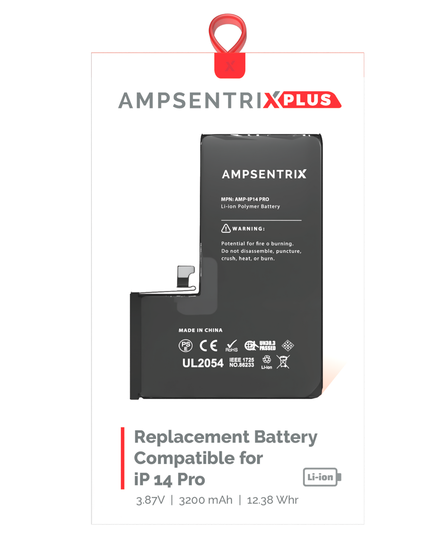 Bateria AmpSentrix Plus iPhone 14 Pro