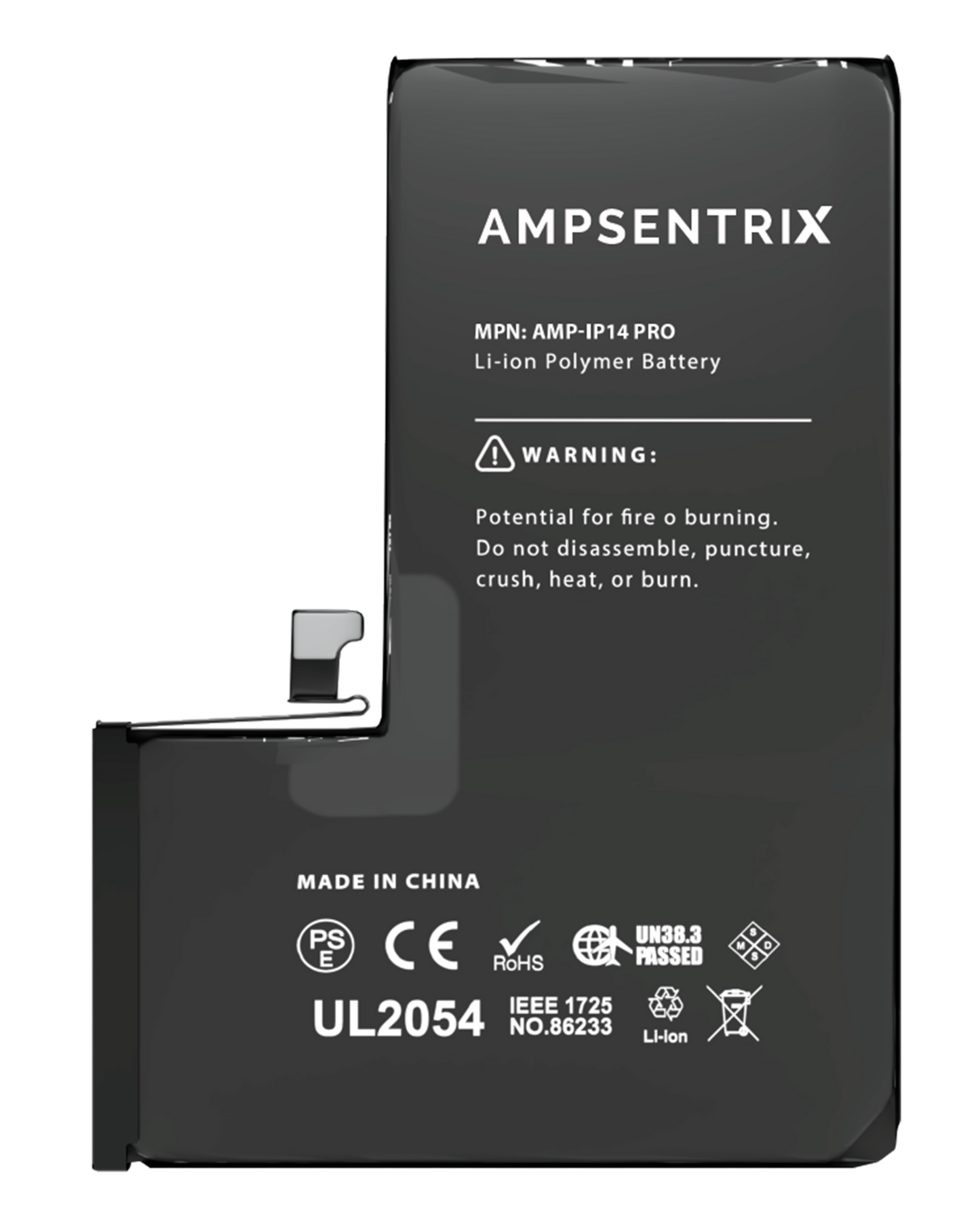 Batería Autoprogramable para iPhone 14 Pro (Ampsentrix , plus Extended)