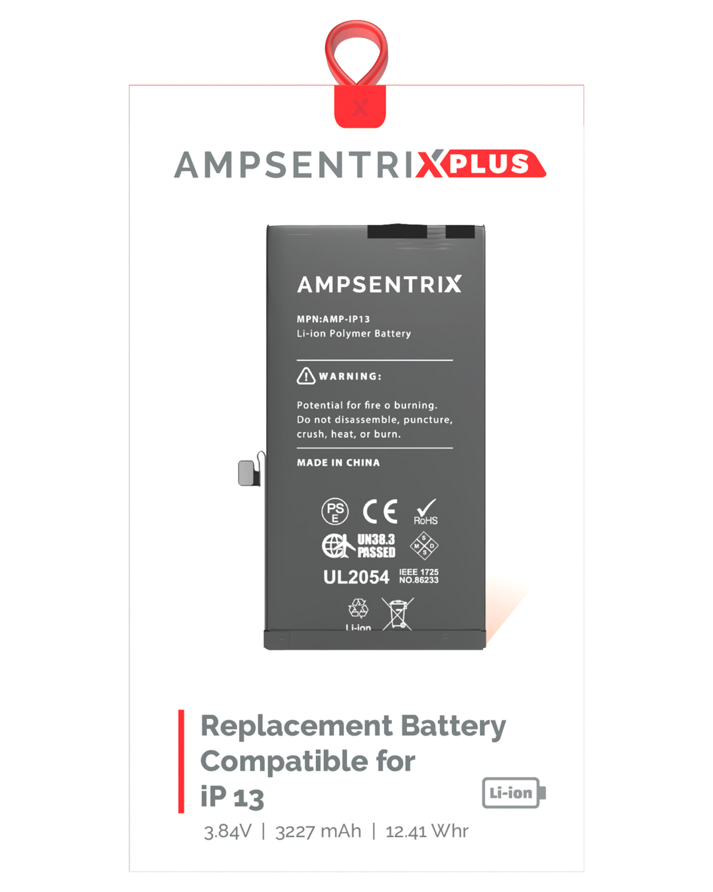 Batería AmpSentrix Plus iPhone 13