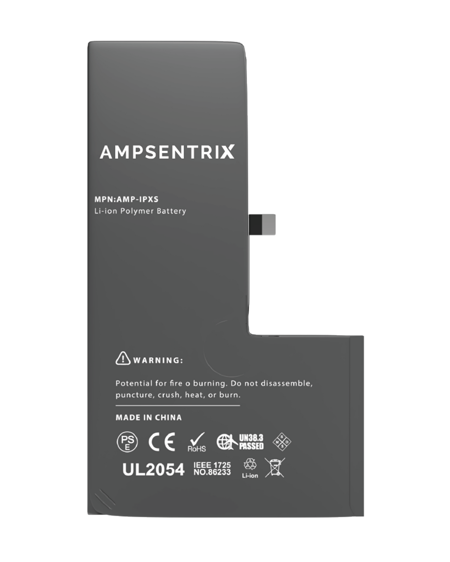 Batería AmpSentrix Cap. Extendida iPhone XS