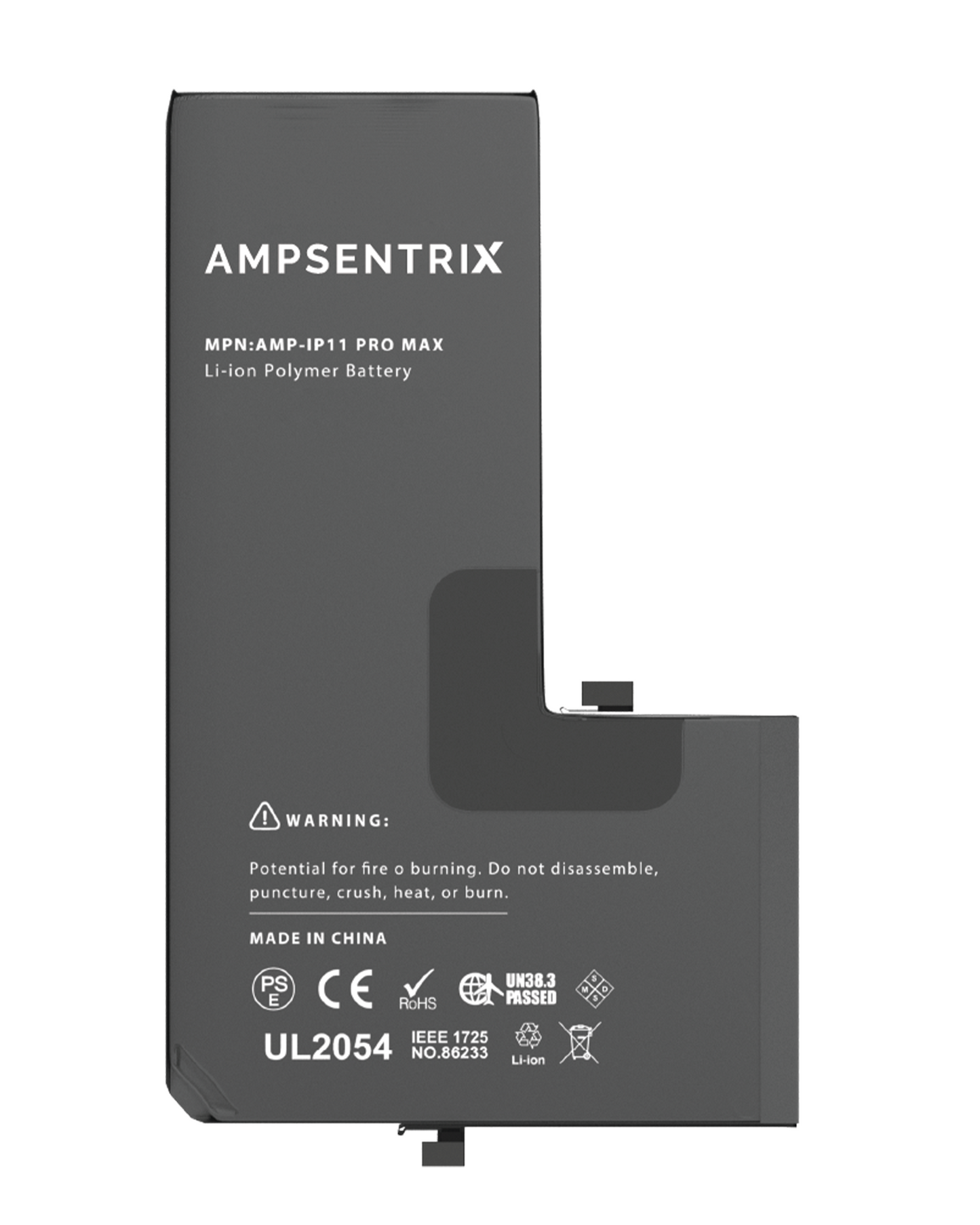Bateria AmpSentrix Basic Cap. Extendida iPhone 11 Pro Max