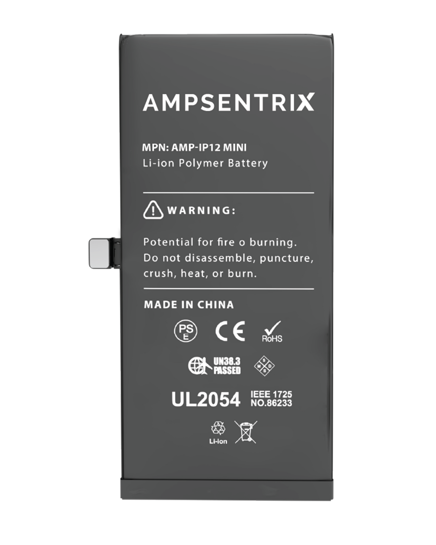 Bateria AmpSentrix Basic Cap. Extendida iPhone 12 Mini