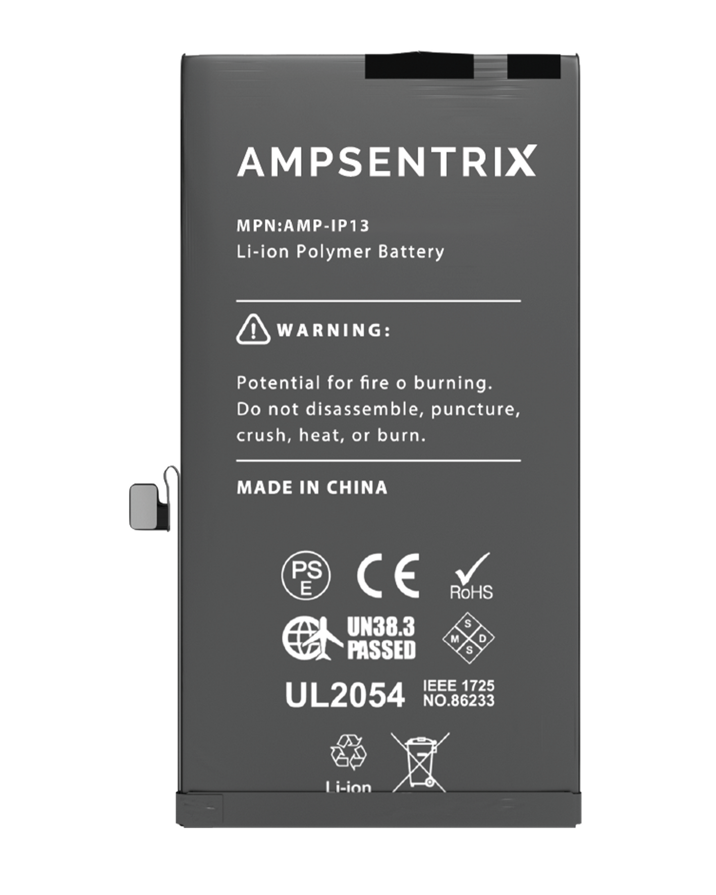 Bateria AmpSentrix Basic Cap. Extendida iPhone 13