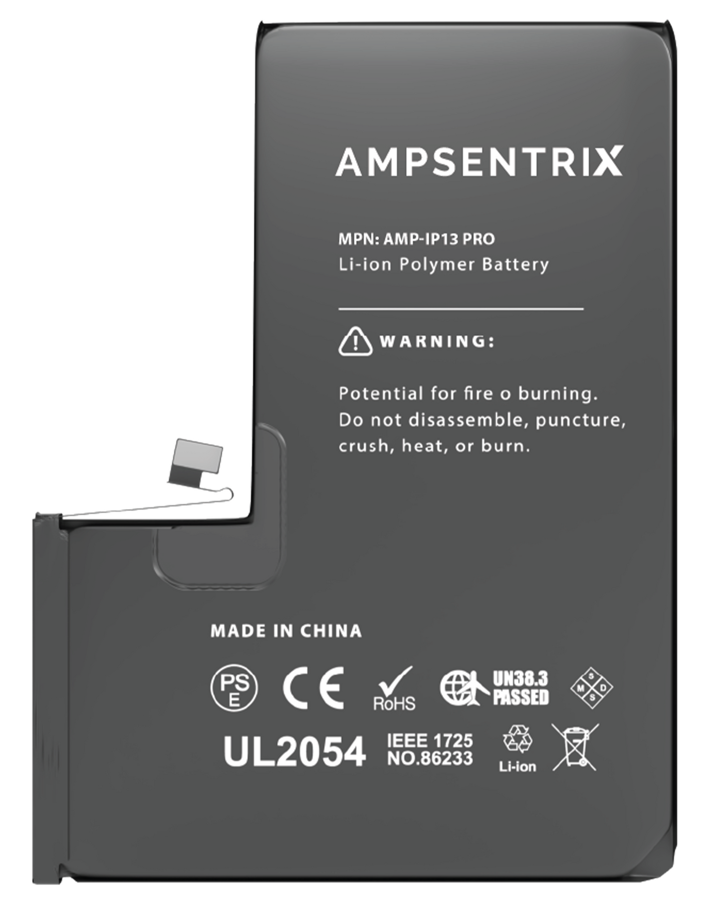 Bateria AmpSentrix Basic Cap. Extendida iPhone 13 Pro