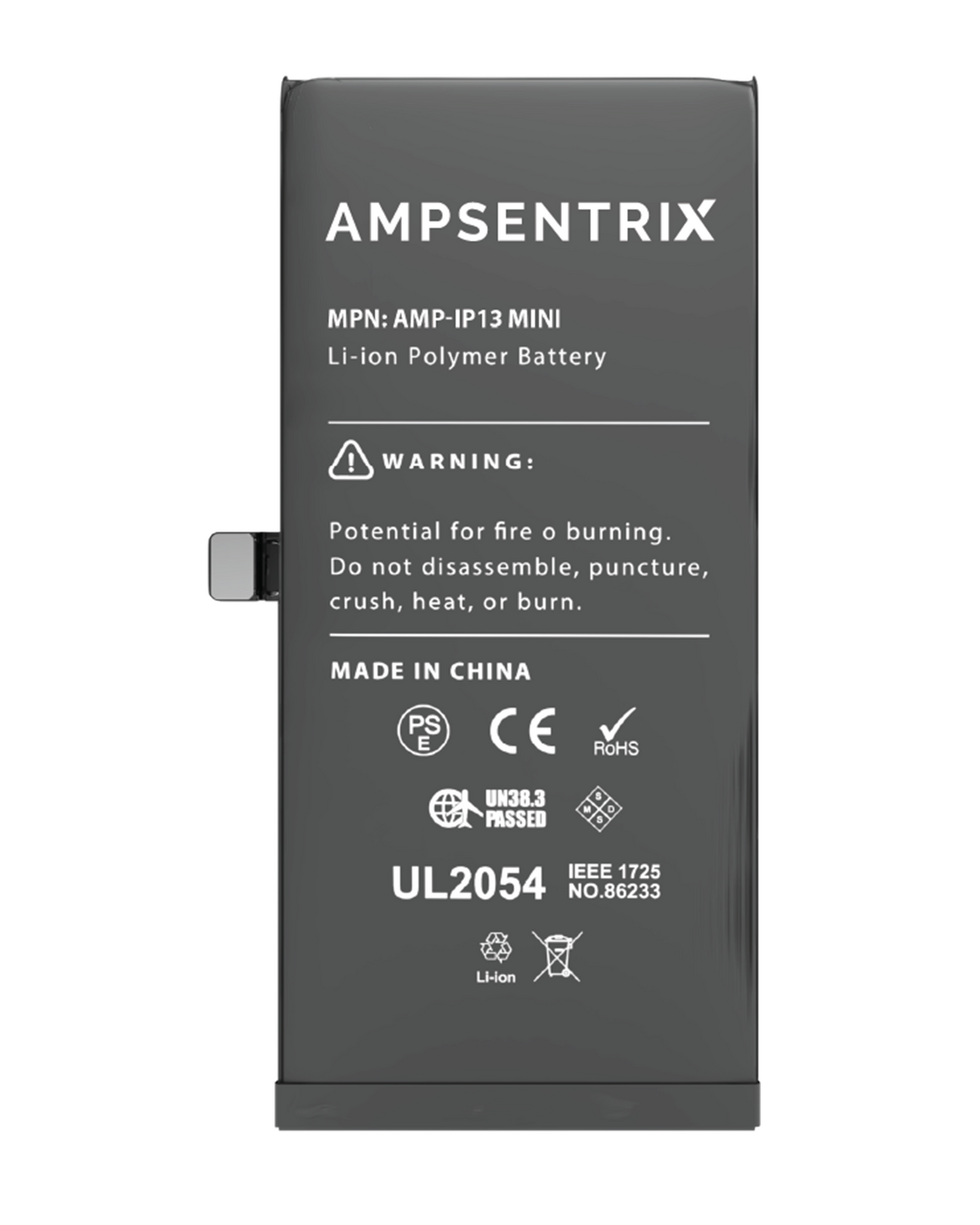 Bateria AmpSentrix Basic Cap. Extendida iPhone 13 Mini