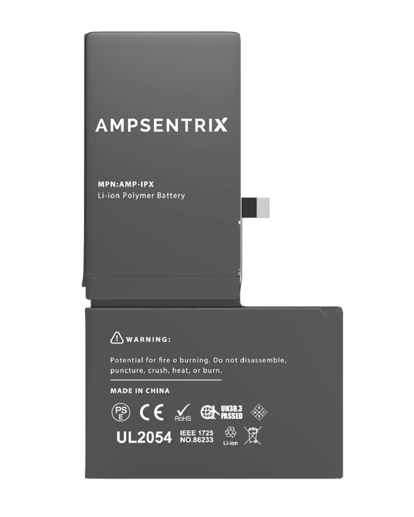 Batería AmpSentrix Basic Cap. Extendida iPhone X