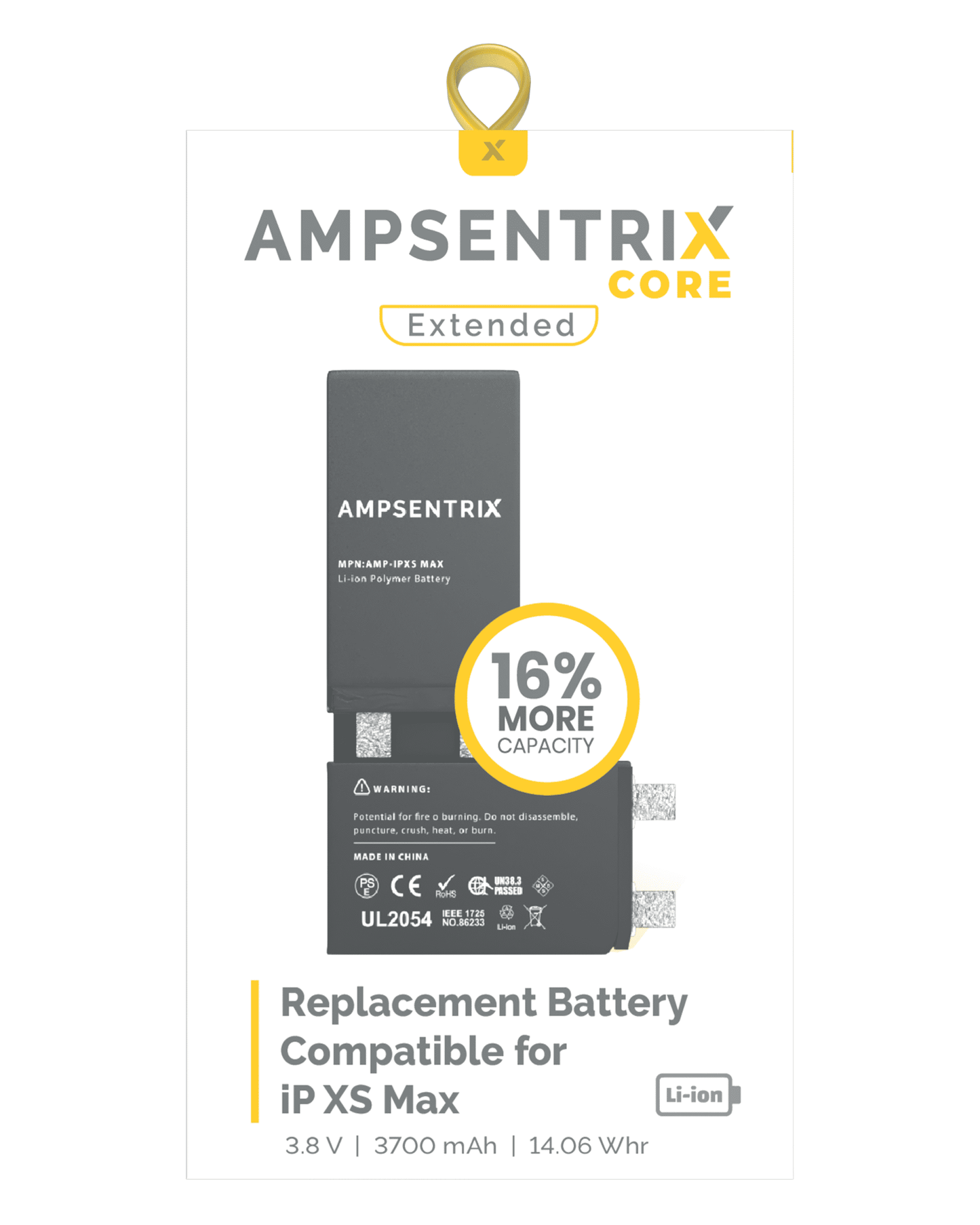 Batería AmpSentrix Plus Core iPhone XS Max
