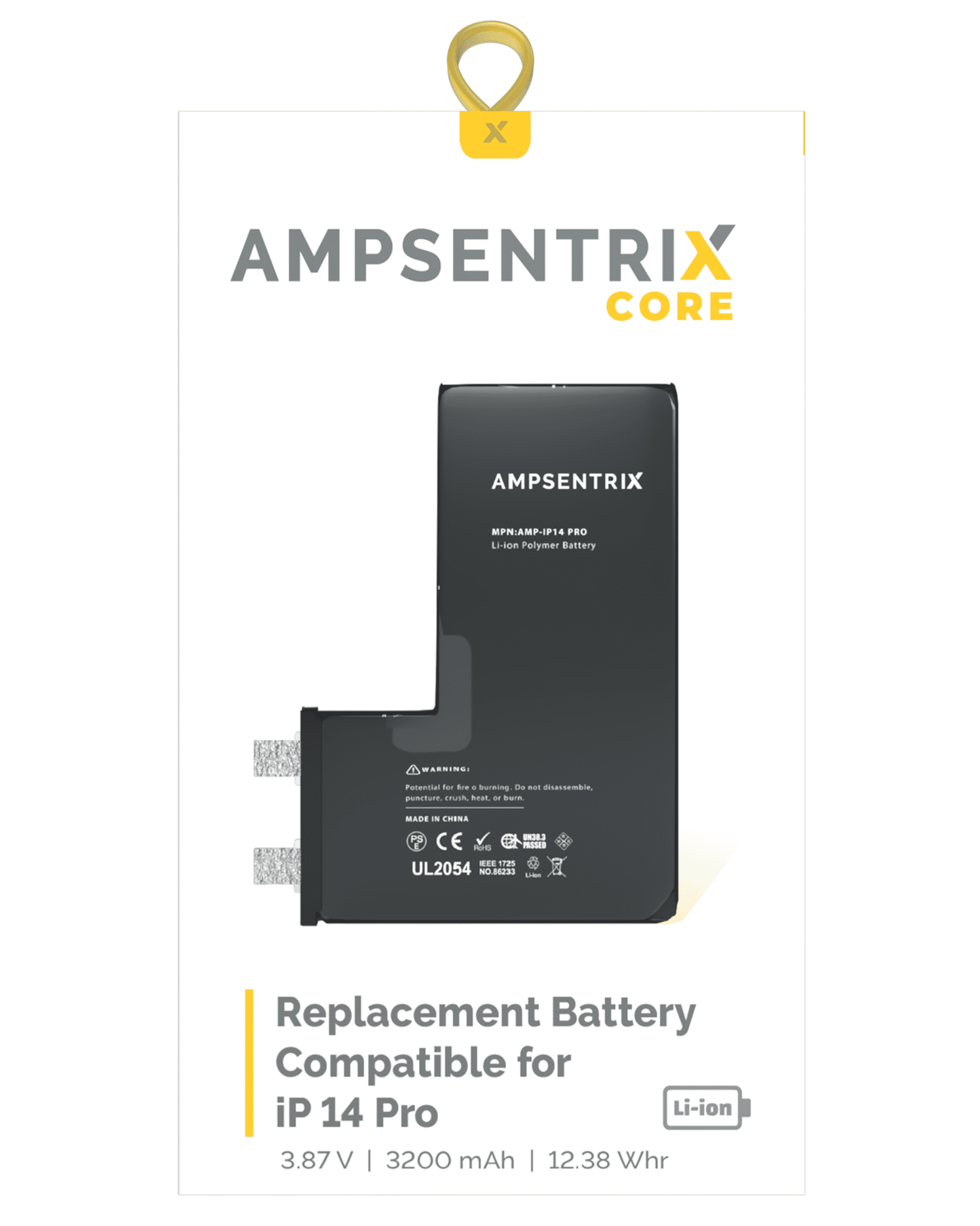 Bateria Ampsentix Core Extendia iPhone 14 Pro