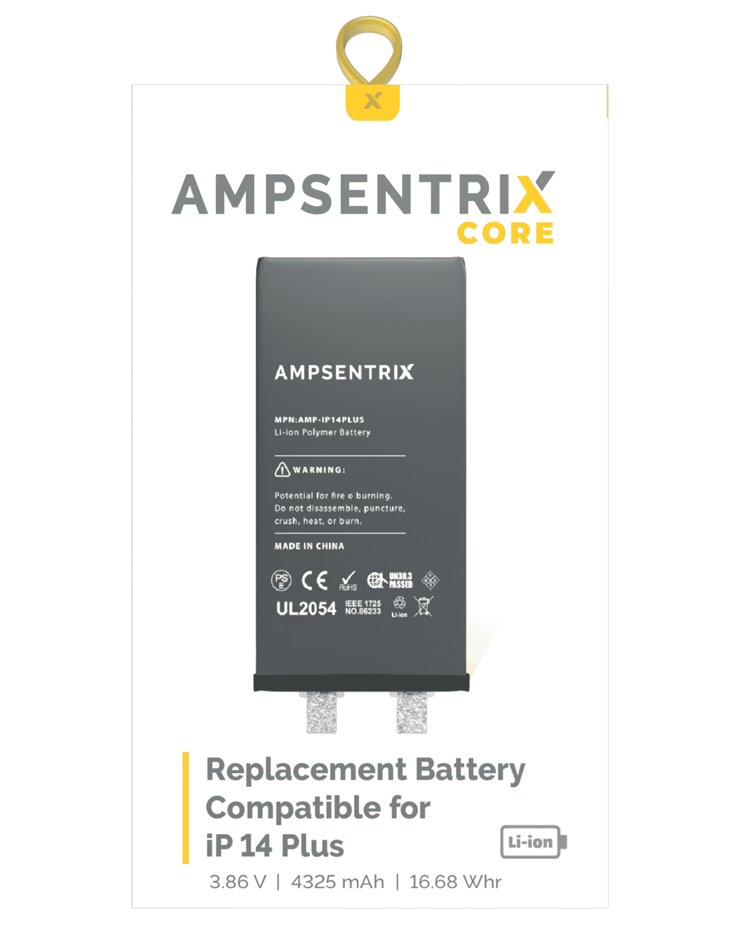 Bateria Ampsentix Core iPhone 14 Plus