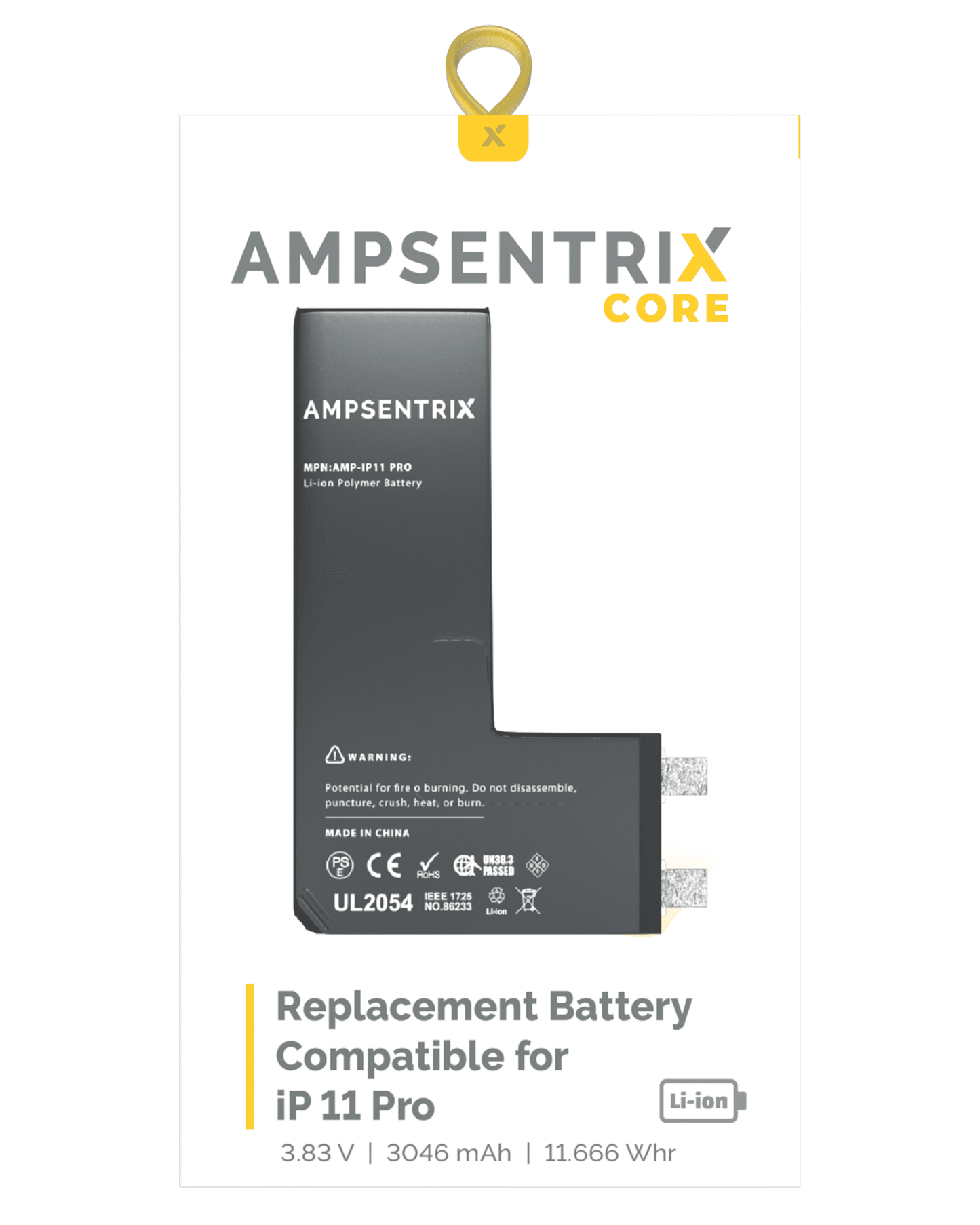 Bateria Ampsentix Core iPhone 11 Pro
