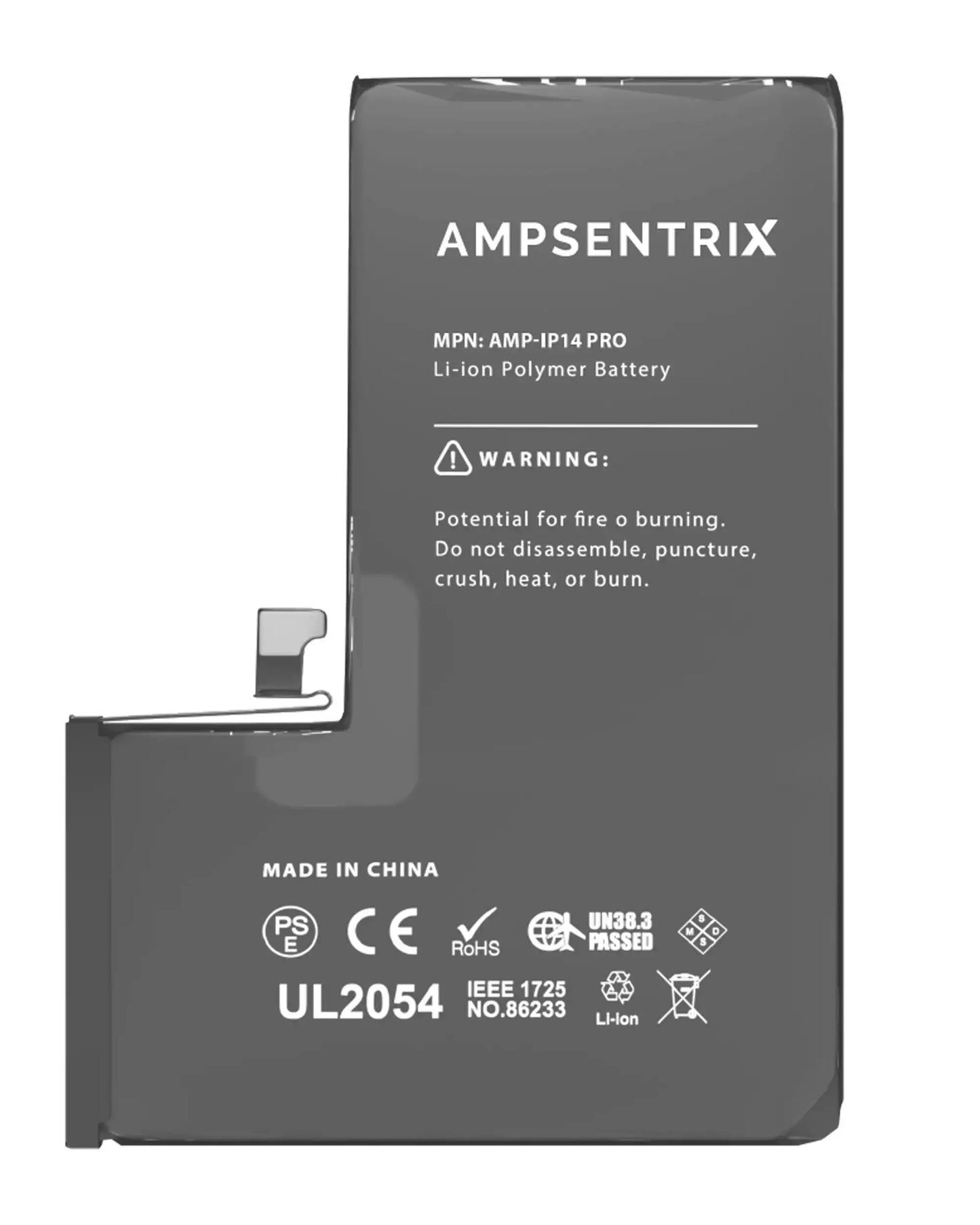 Bateria AmpSentrix Basic Cap. Extendida iPhone 14 Pro