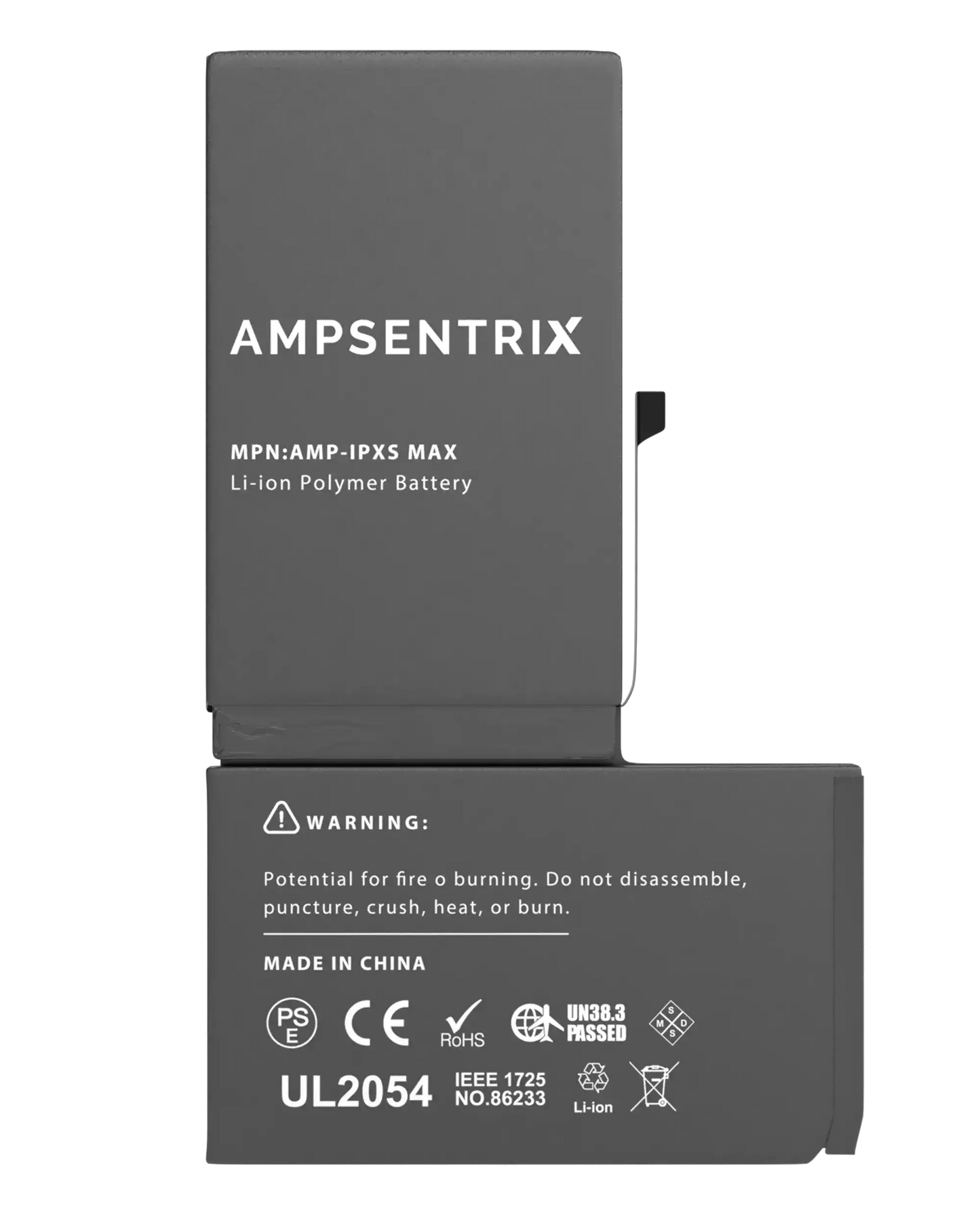 Bateria AmpSentrix Basic Cap. Extendida iPhone Xs Max
