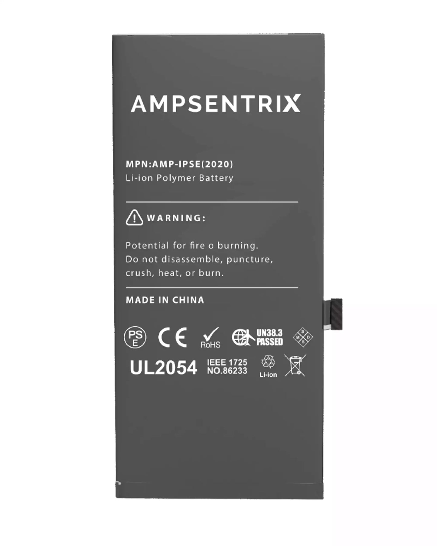 Batería AmpSentrix Basic Cap. Extendida iPhone SE 2020