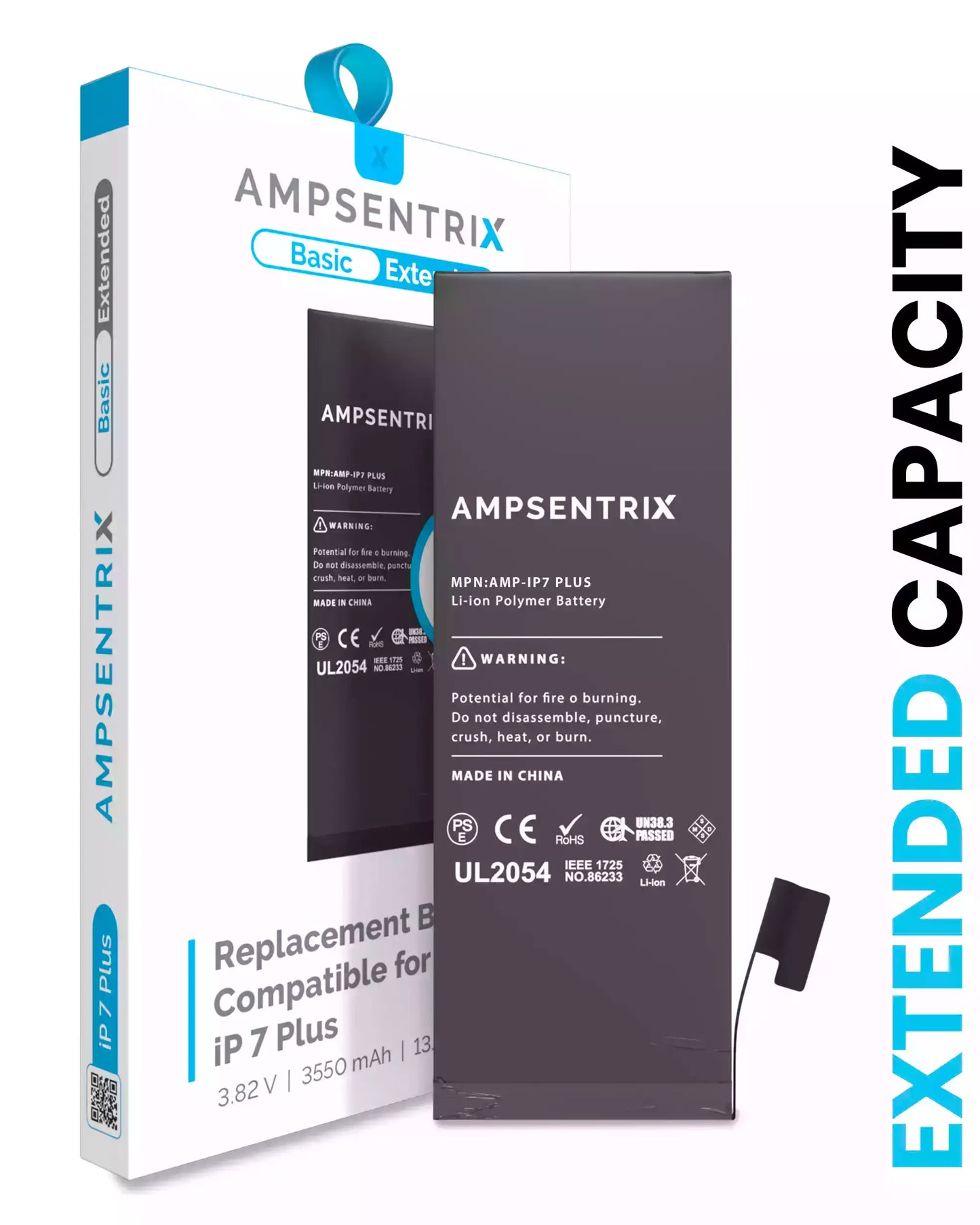 Bateria AmpSentrix Basic Cap. Extendida iPhone 7 Plus