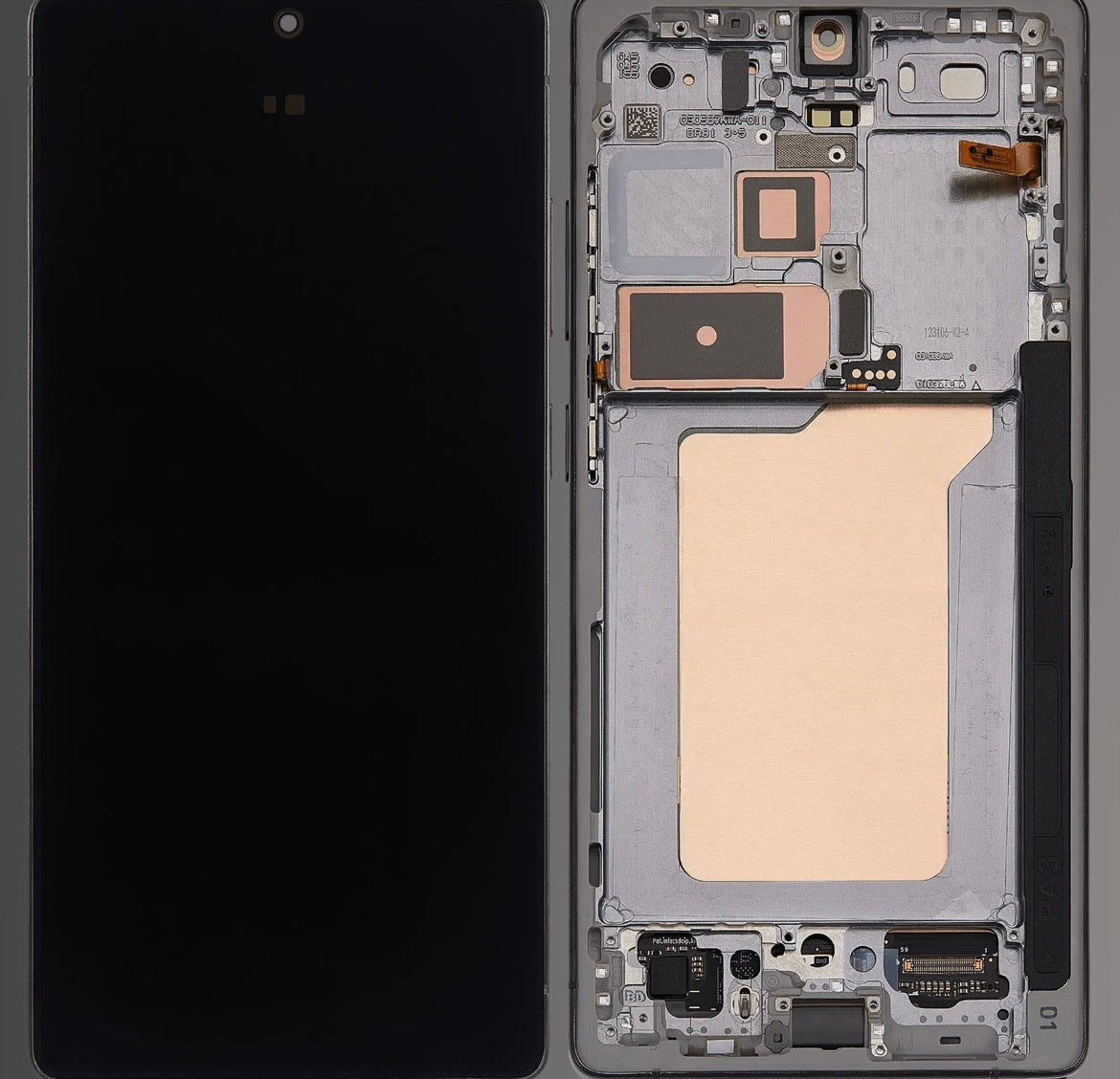 Pantalla OLED con marco para Samsung Galaxy S25 Ultra 5G (EE. UU. e internacional) (Aftermarket Plus) (120 Hz) (Titanio Jet Black)