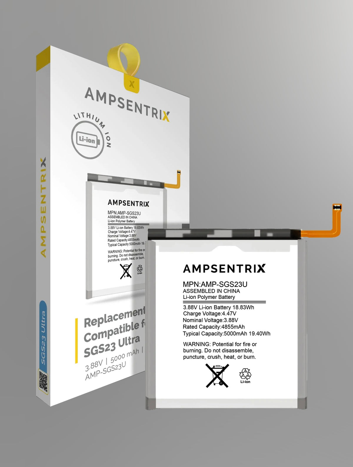 Bateria AmpSentrix Pro Samsung S23 Ultra