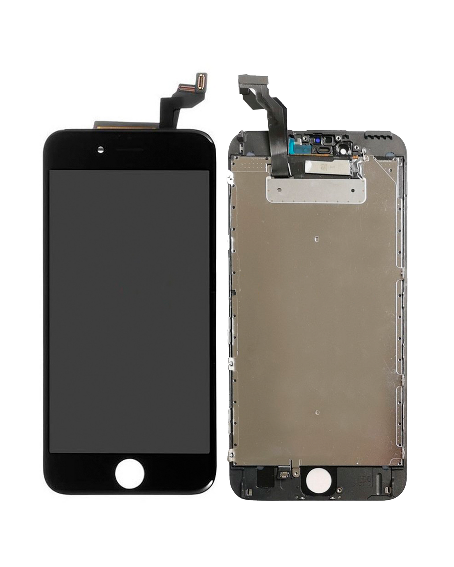 LCD Assembly With Steel Plate Compatible For iPhone 6S Plus (Aftermarket Pro: XO7) (Black)
