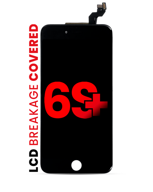LCD Assembly With Steel Plate Compatible For iPhone 6S Plus (Aftermarket Pro: XO7) (Black)