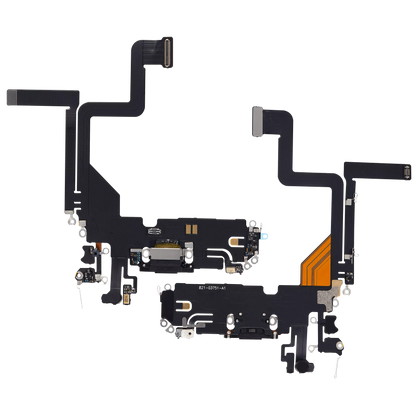 Centro de carga para iPhone 14 Pro (Aftermarket Plus) (Negro espacial)