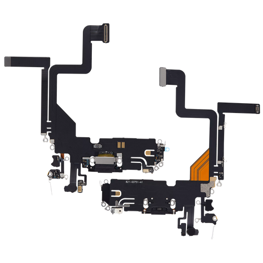 Centro de carga para iPhone 14 Pro (Aftermarket Plus) (Negro espacial)