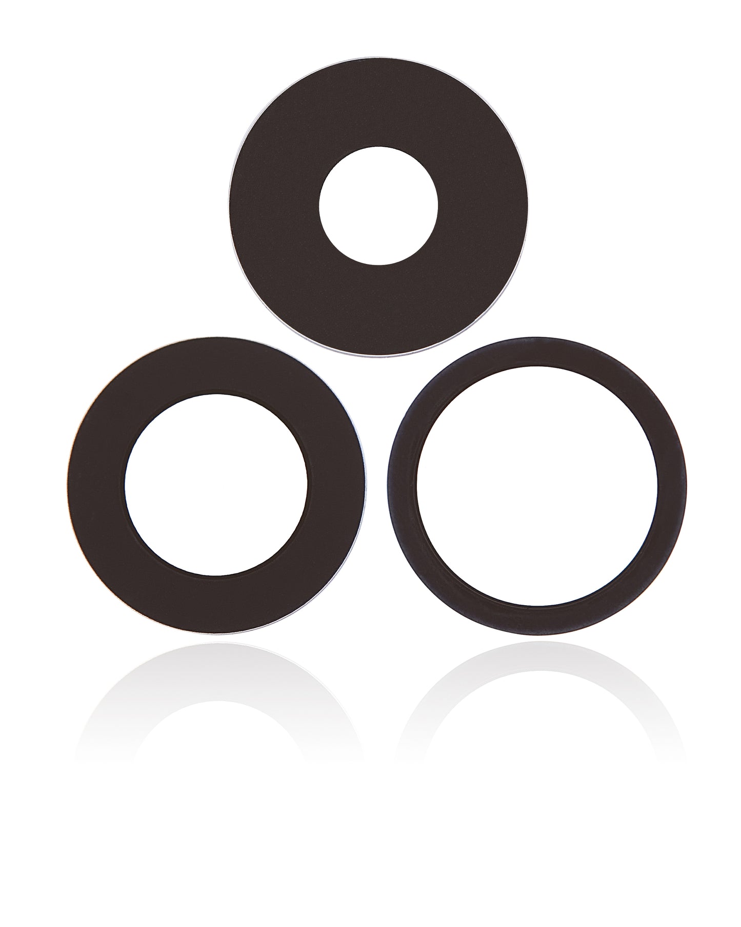 Lente de cámara trasera (solo cristal) con adhesivo para iPhone 14 Pro/14 Pro Max (juego de 3 piezas) (Premium) (Zafiro auténtico)