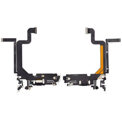 Centro de carga para iPhone 14 Pro Max (Aftermarket Plus) (Negro espacial)