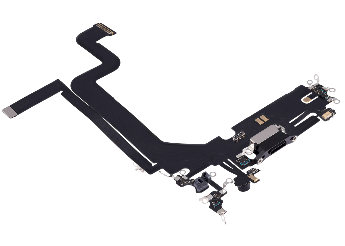 Centro de carga para iPhone 14 Pro Max (Aftermarket Plus) (Negro espacial)