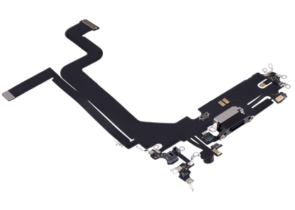 Centro de carga para iPhone 14 Pro Max (Aftermarket Plus) (Negro espacial)