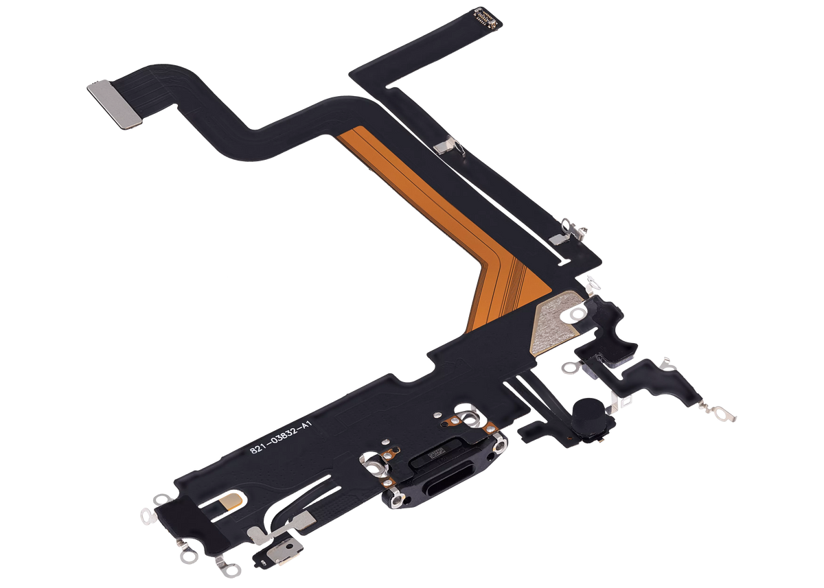 Centro de carga para iPhone 14 Pro Max (Aftermarket Plus) (Negro espacial)