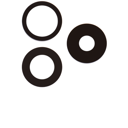 Lente de cámara trasera (solo cristal) con adhesivo para iPhone 15 Pro (juego de 3 piezas) (Premium) 100% Zafiro