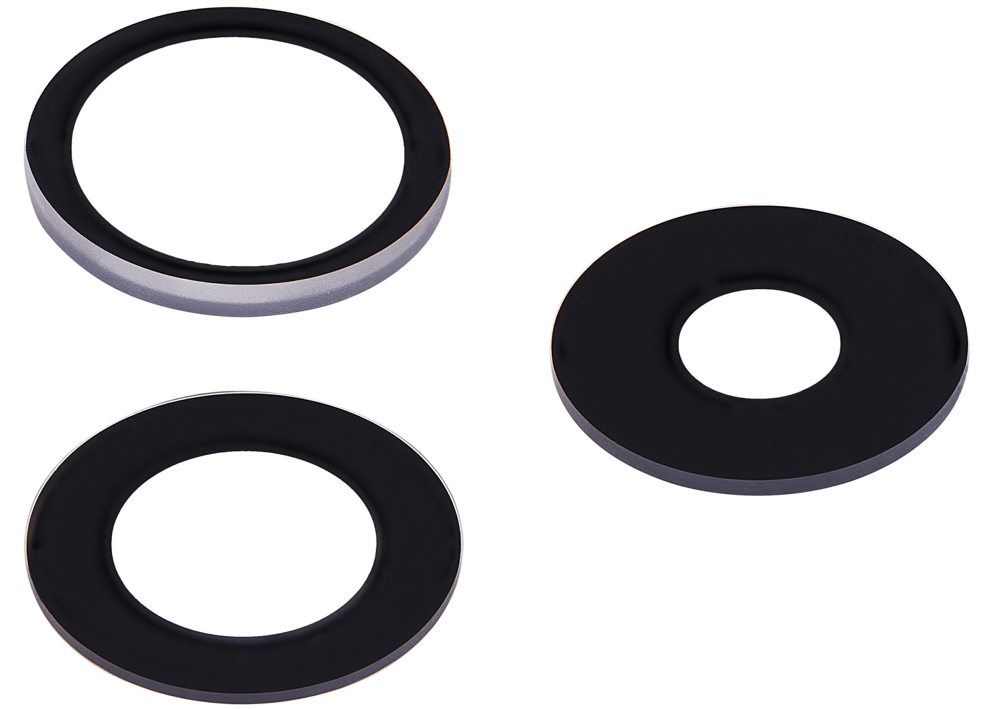 Lente de cámara trasera (solo cristal) con adhesivo para iPhone 15 Pro (juego de 3 piezas) (Premium) 100% Zafiro