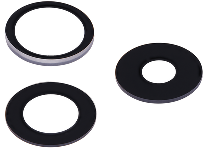 Lente de cámara trasera (solo cristal) con adhesivo para iPhone 15 Pro (juego de 3 piezas) (Premium) 100% Zafiro