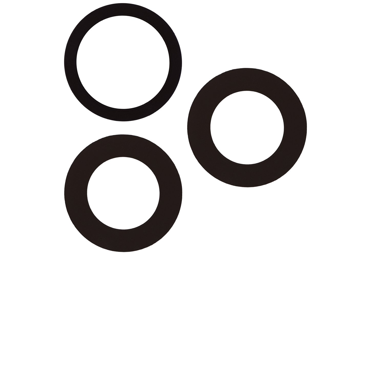 Lente de cámara trasera (solo cristal) con adhesivo para iPhone 15 Pro Max (juego de 3 piezas) (Premium) 100% Zafiro