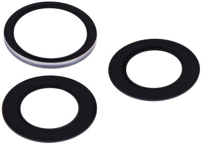 Lente de cámara trasera (solo cristal) con adhesivo para iPhone 15 Pro Max (juego de 3 piezas) (Premium) 100% Zafiro