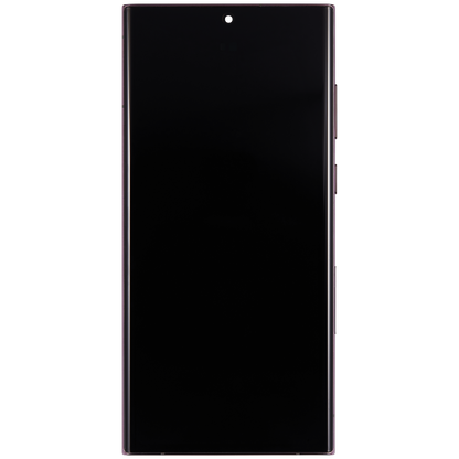 OLED Assembly With Frame For Samsung Galaxy S22 Ultra 5G (US & International Version) (Aftermarket Plus) (Burgundy)