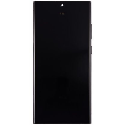 Pantalla OLED con marco para Samsung Galaxy S23 Ultra (EE. UU. e internacional) (reacondicionada) (Phantom Black)