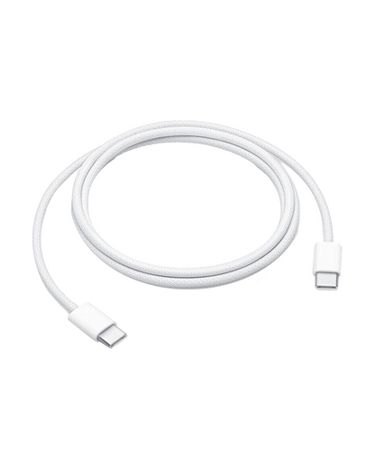 Cable trenzado USB-C a C para iPhone/iPad (1 m) (Nuevo, Calidad OEM)