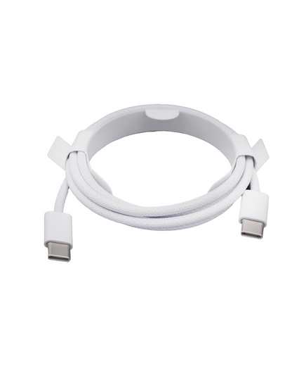 Cable trenzado USB-C a C para iPhone/iPad (1 m) (Nuevo, Calidad OEM)