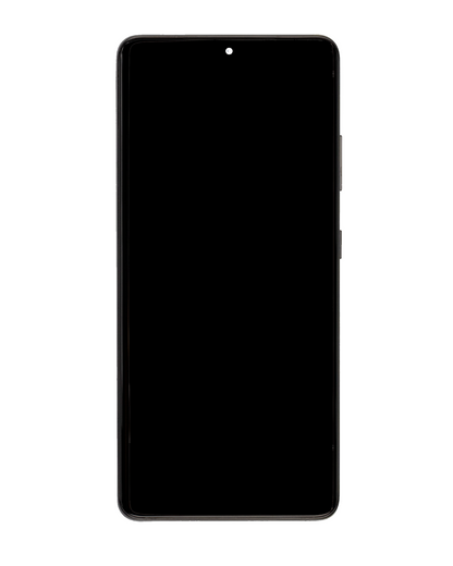 Ensamblaje OLED con marco para Samsung Galaxy S21 Ultra 5G (Aftermarket Plus) (Phantom Black)