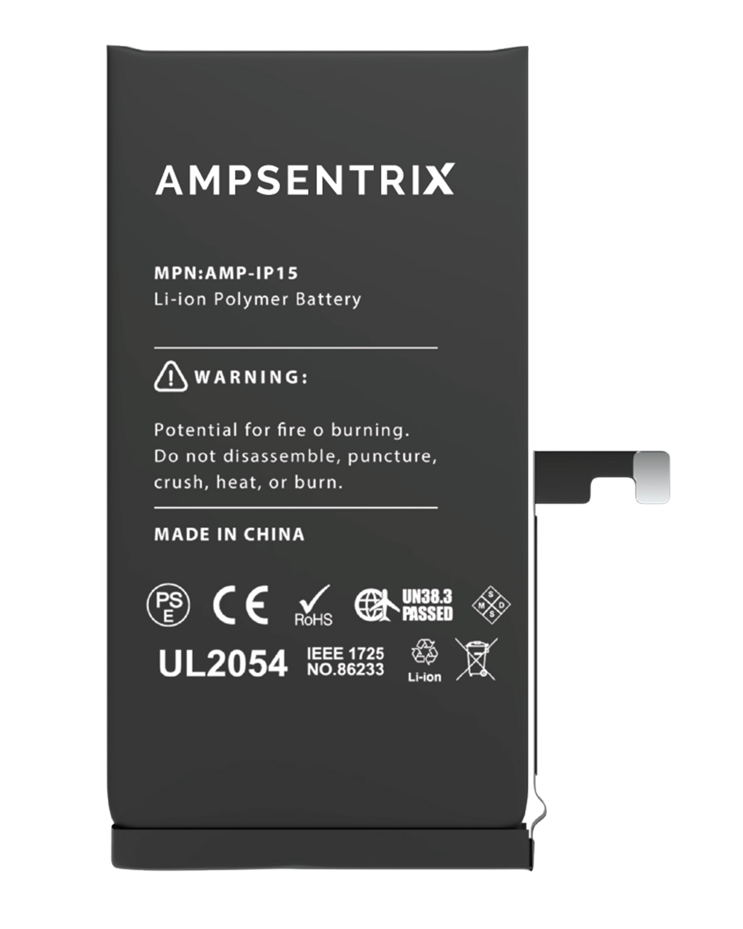 Bateria AmpSentrix Plus iPhone 15