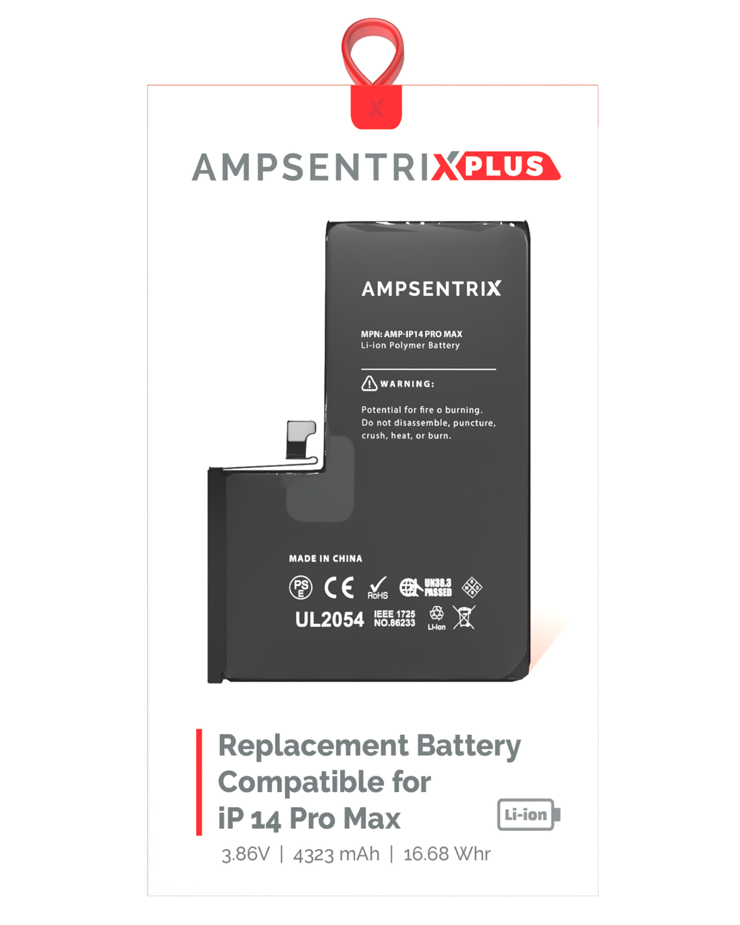 Bateria AmpSentrix Plus iPhone 14 Pro Max