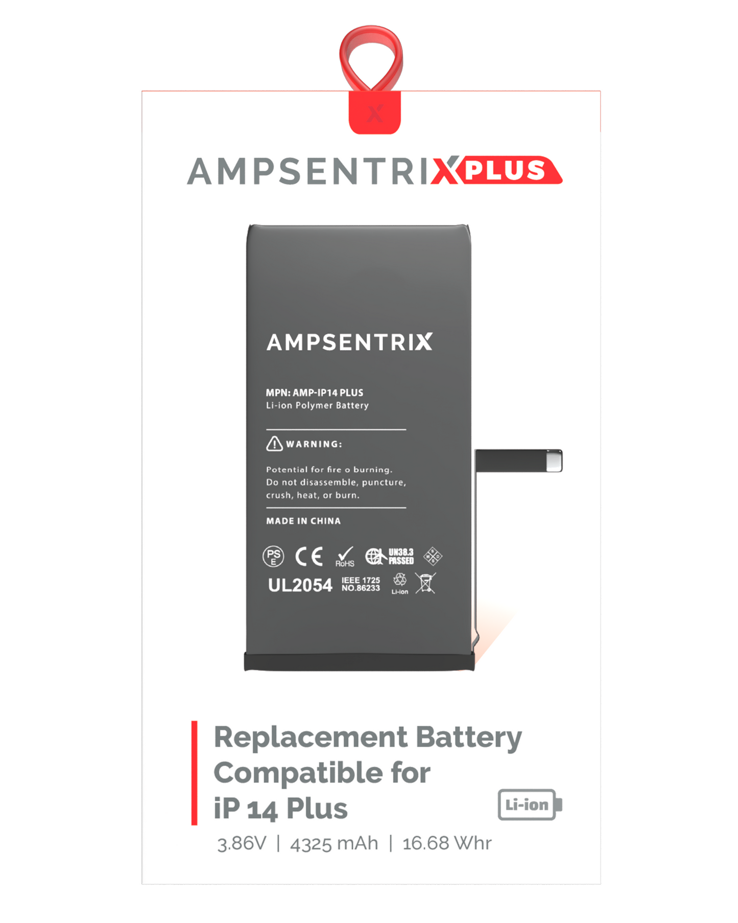 Bateria AmpSentrix Plus iPhone 14 Plus