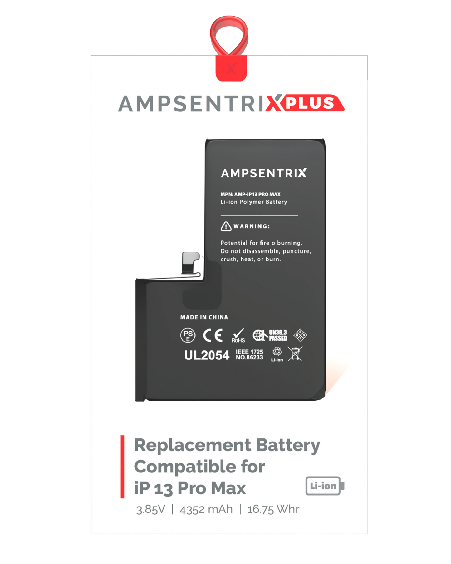 Bateria AmpSentrix Plus iPhone 13 Pro Max