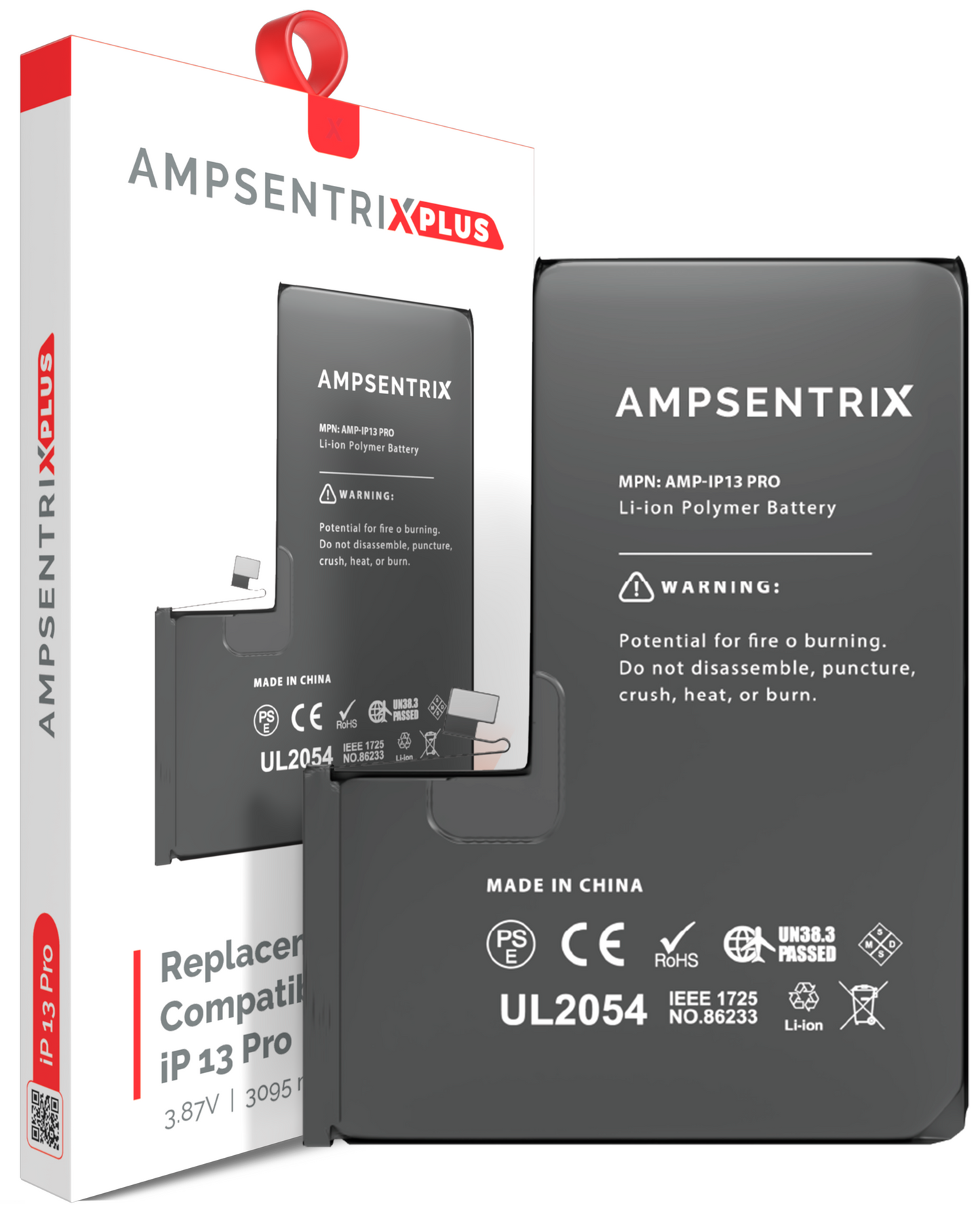 Batería AmpSentrix Plus iPhone 13 Pro