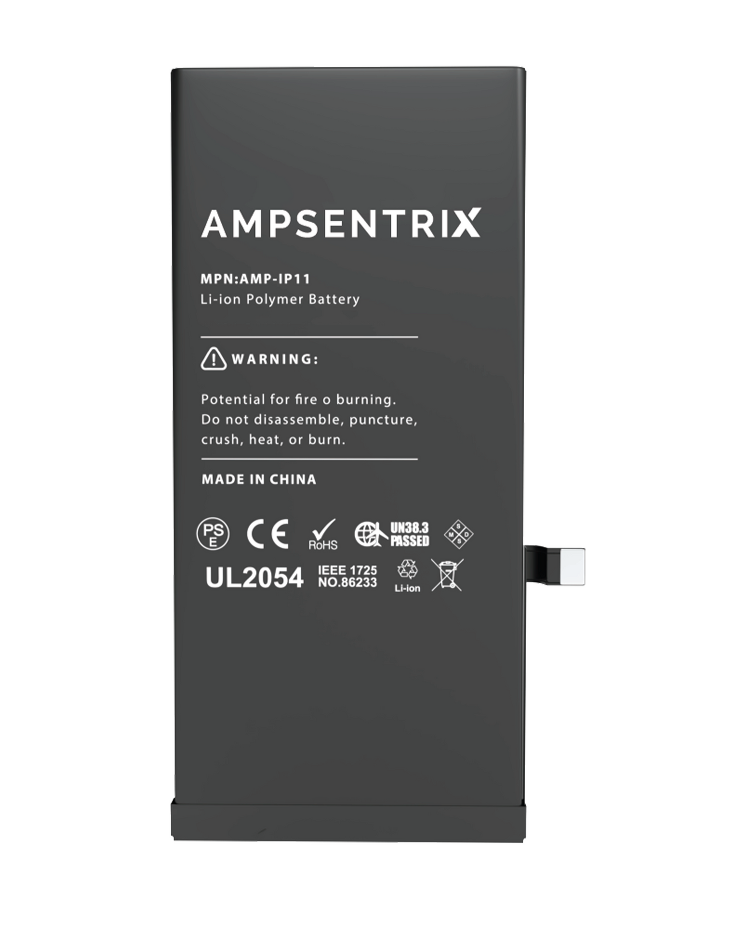 Batería AmpSentrix Cap. Extendida iPhone 11