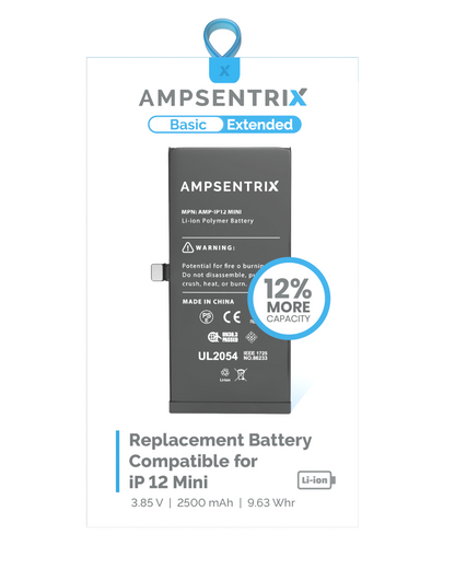 Bateria AmpSentrix Basic Cap. Extendida iPhone 12 Mini