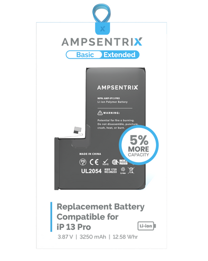 Bateria AmpSentrix Basic Cap. Extendida iPhone 13 Pro