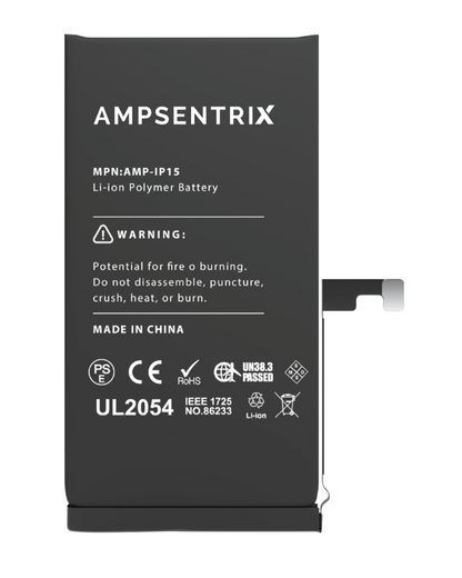 Bateria AmpSentrix Basic Cap. Extendida iPhone 15