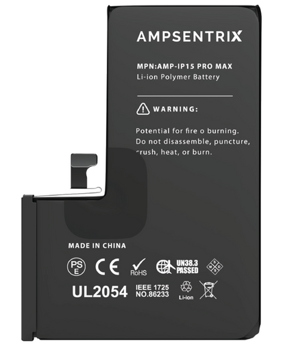 Bateria AmpSentrix Basic Cap. Extendida iPhone 15 Pro Max